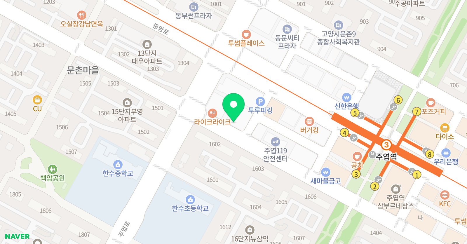 티케이 수학학원 위치