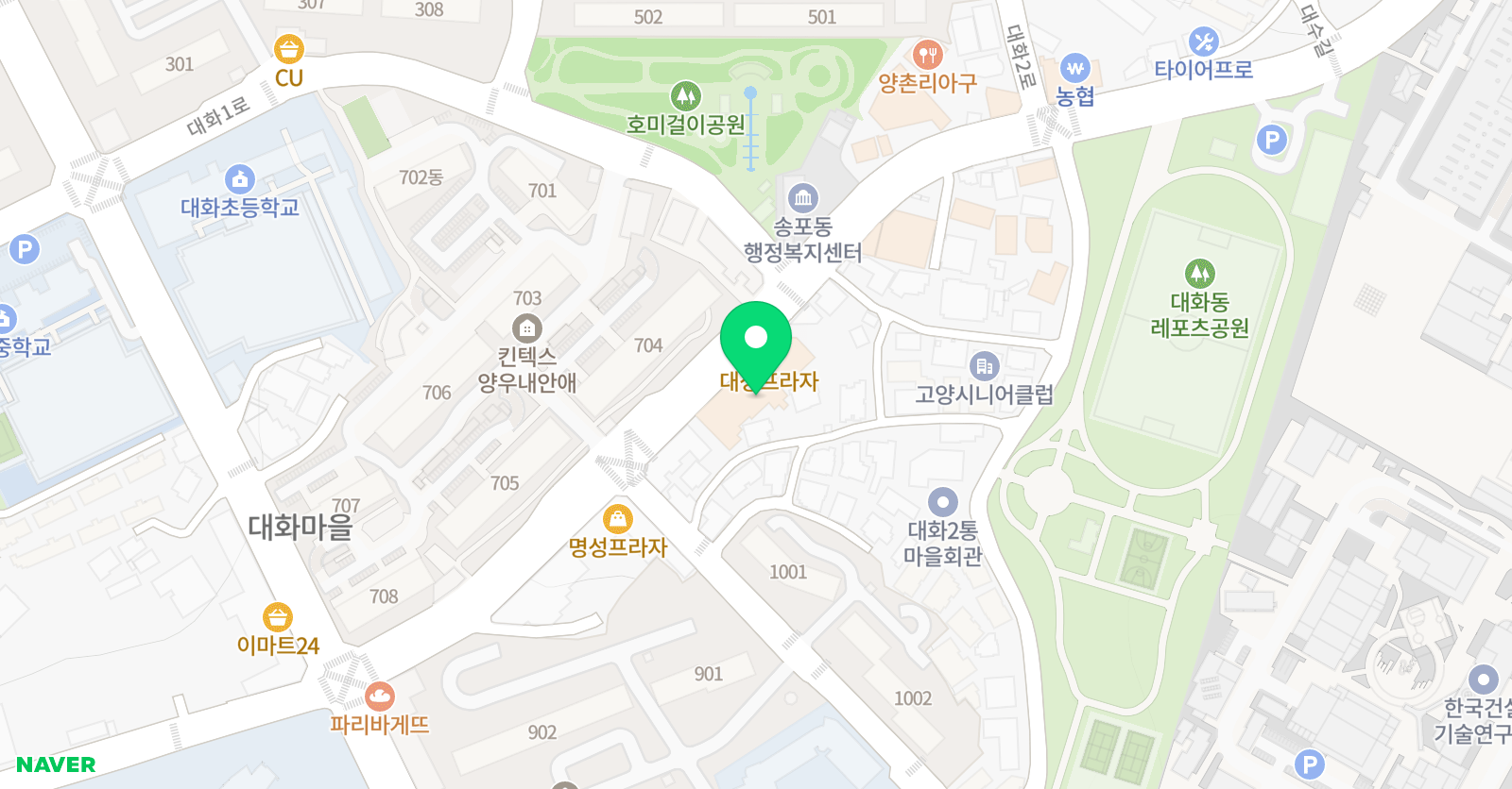 한우리독서토론논술 일산대화독서교실 위치