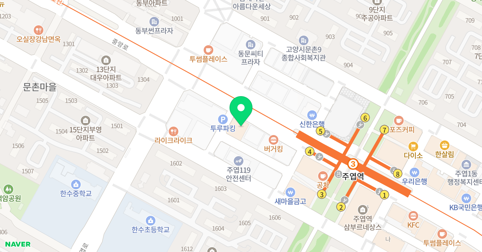 일산 애니포스 위치