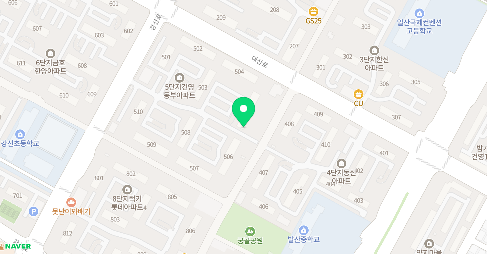 케이디씨 영어 위치