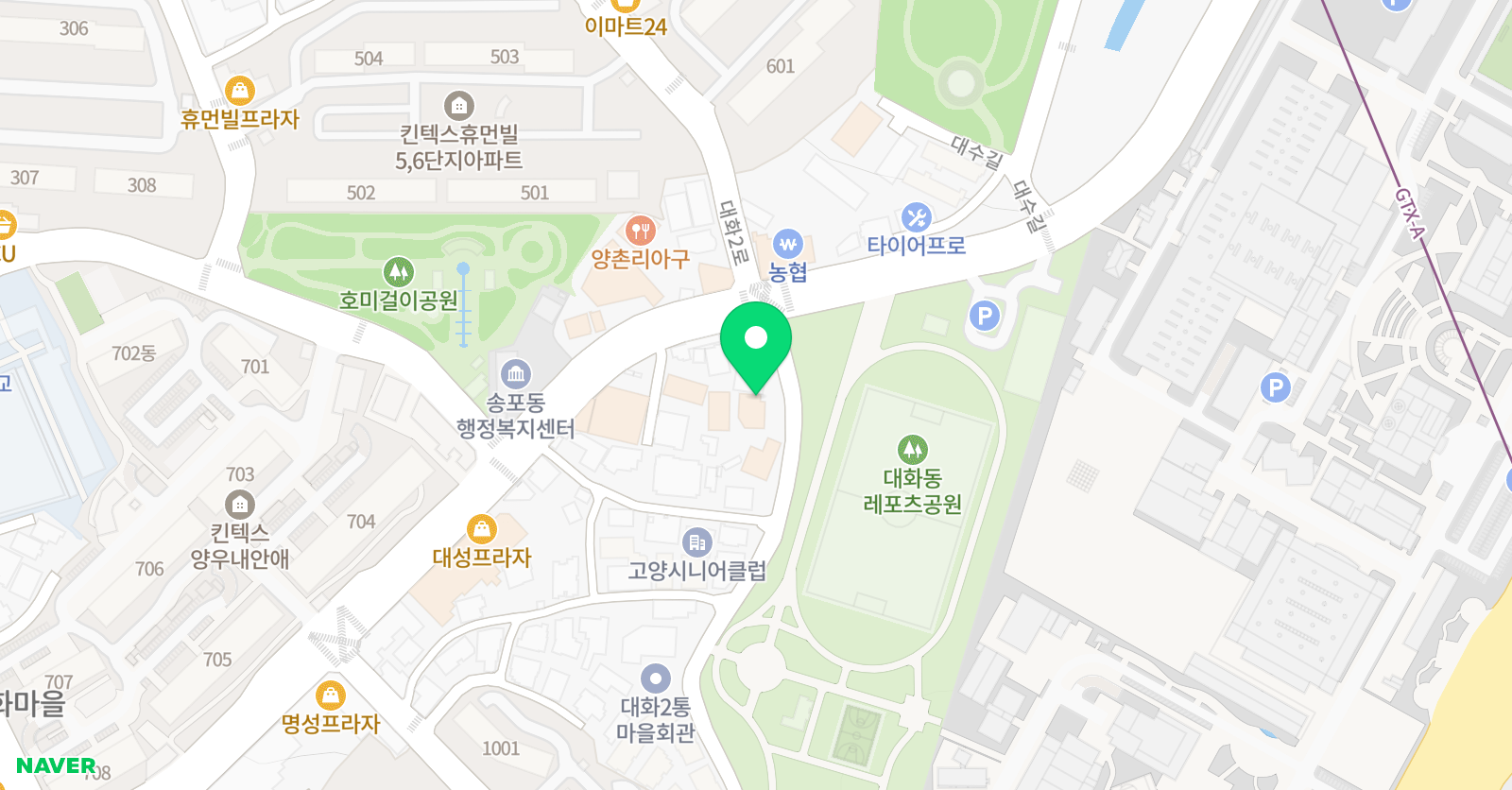 멘토르 학원 대화캠퍼스 위치