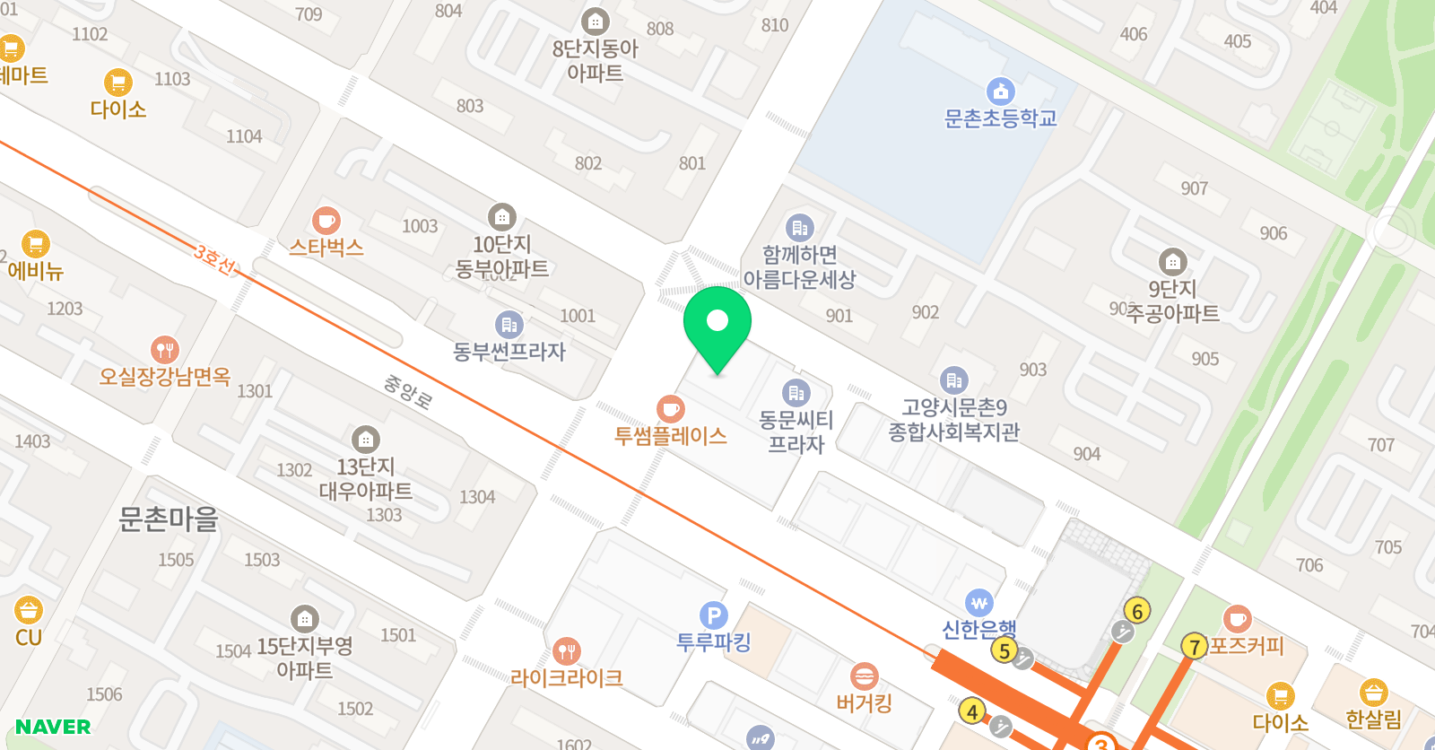 아담리즈 수학 일산서구직영센터 위치
