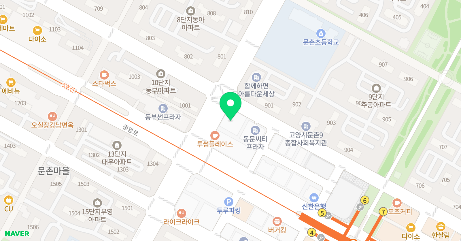 월드 태권도 학원 위치