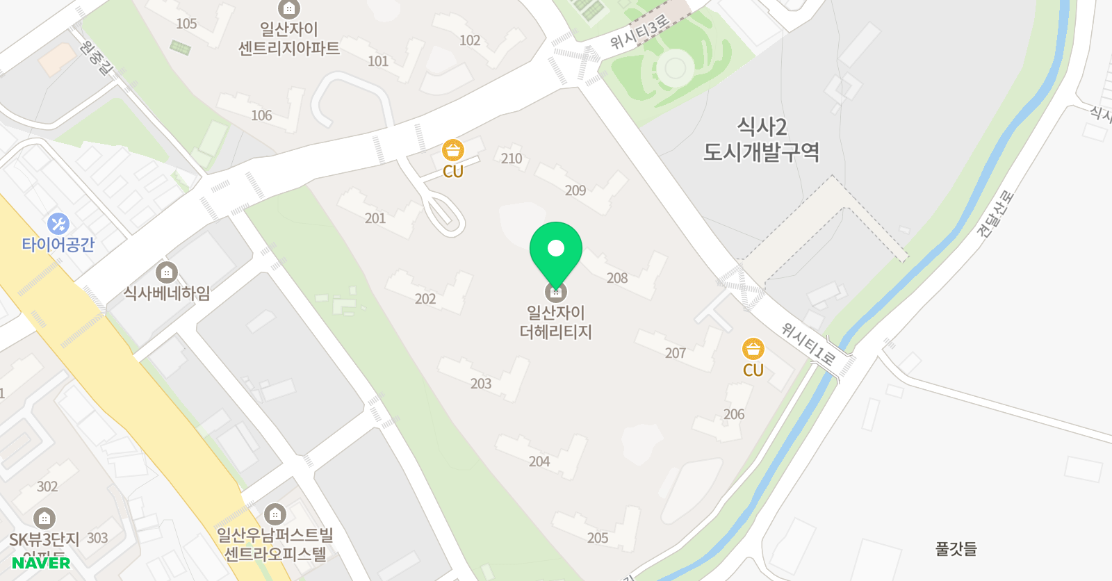뮤엠 영어 일산자이NEST 위치