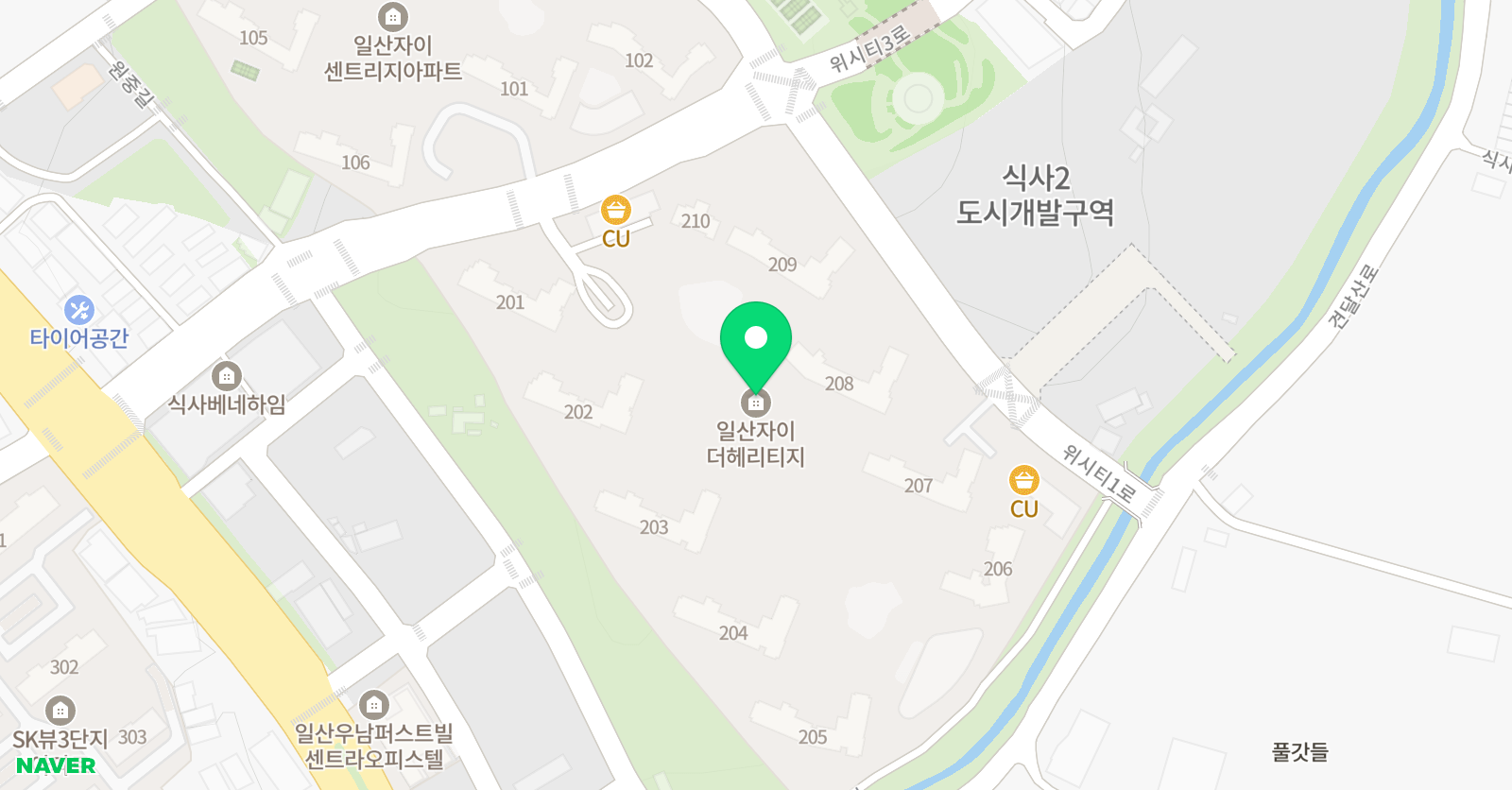 아소비 일산자이더헤리티지점 위치