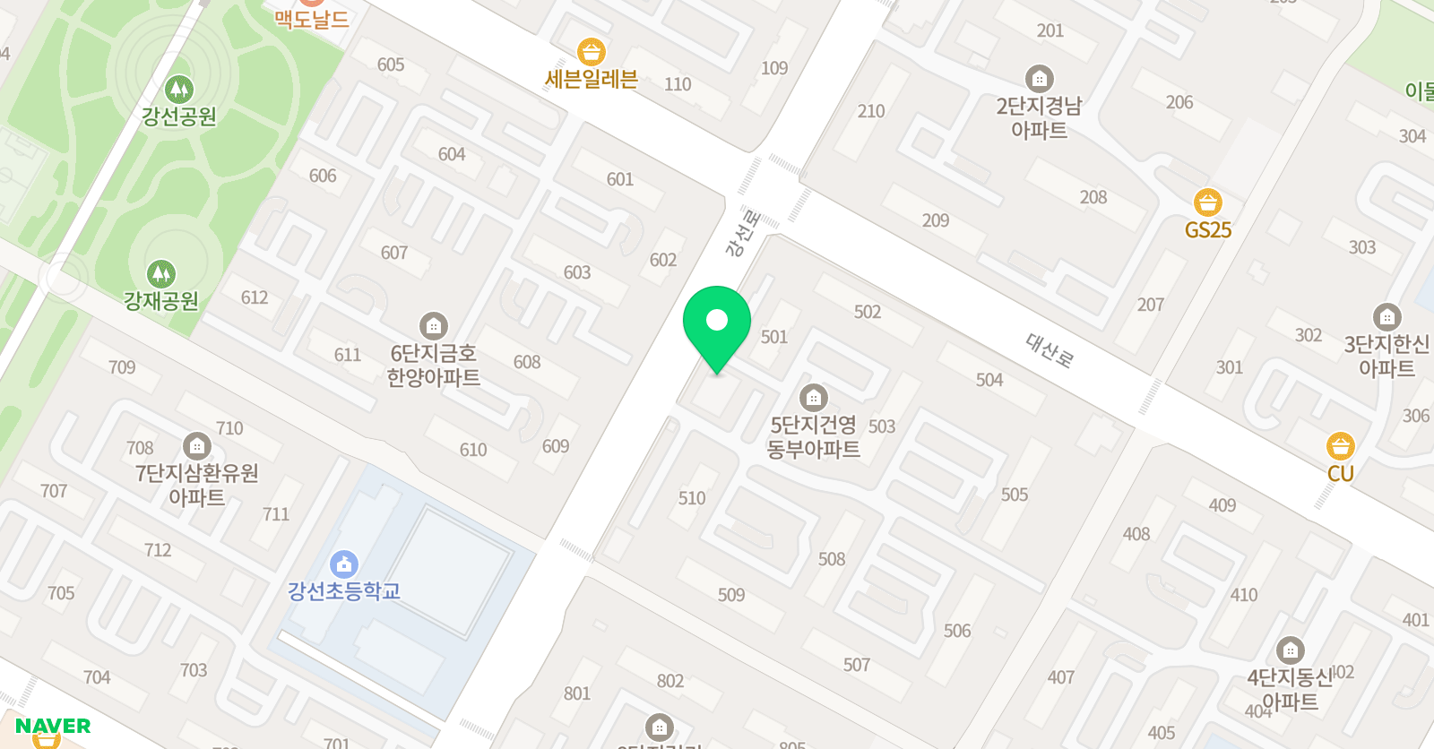 오션키즈 일산센터 위치
