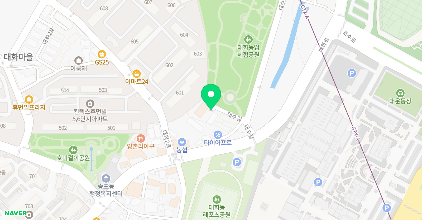 고양주니어FC 킨텍스 위치