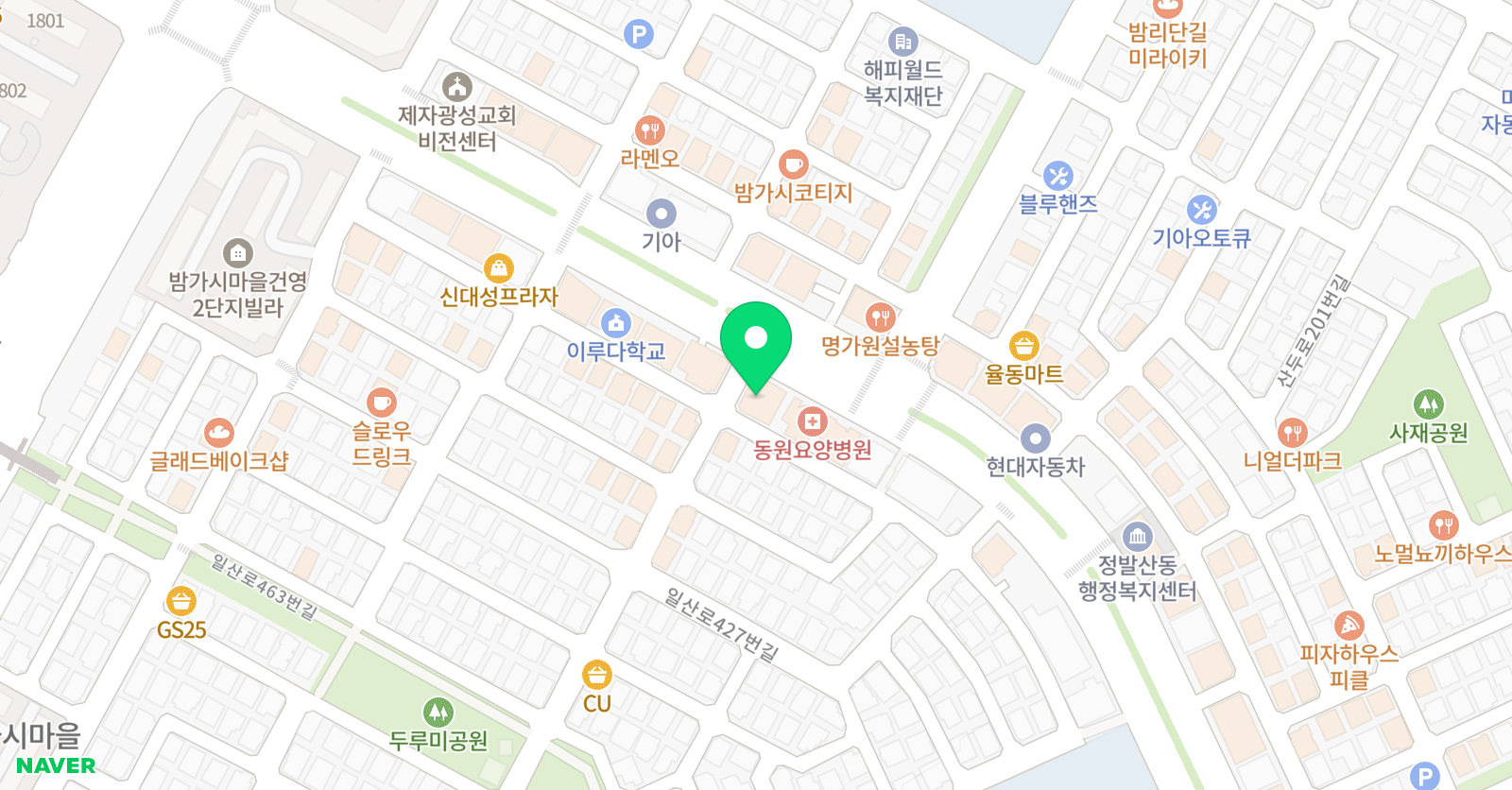 곰 수학학원 위치
