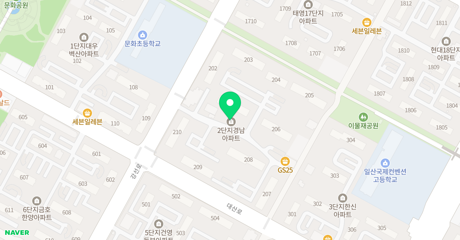아임수학과학논술학원 위치