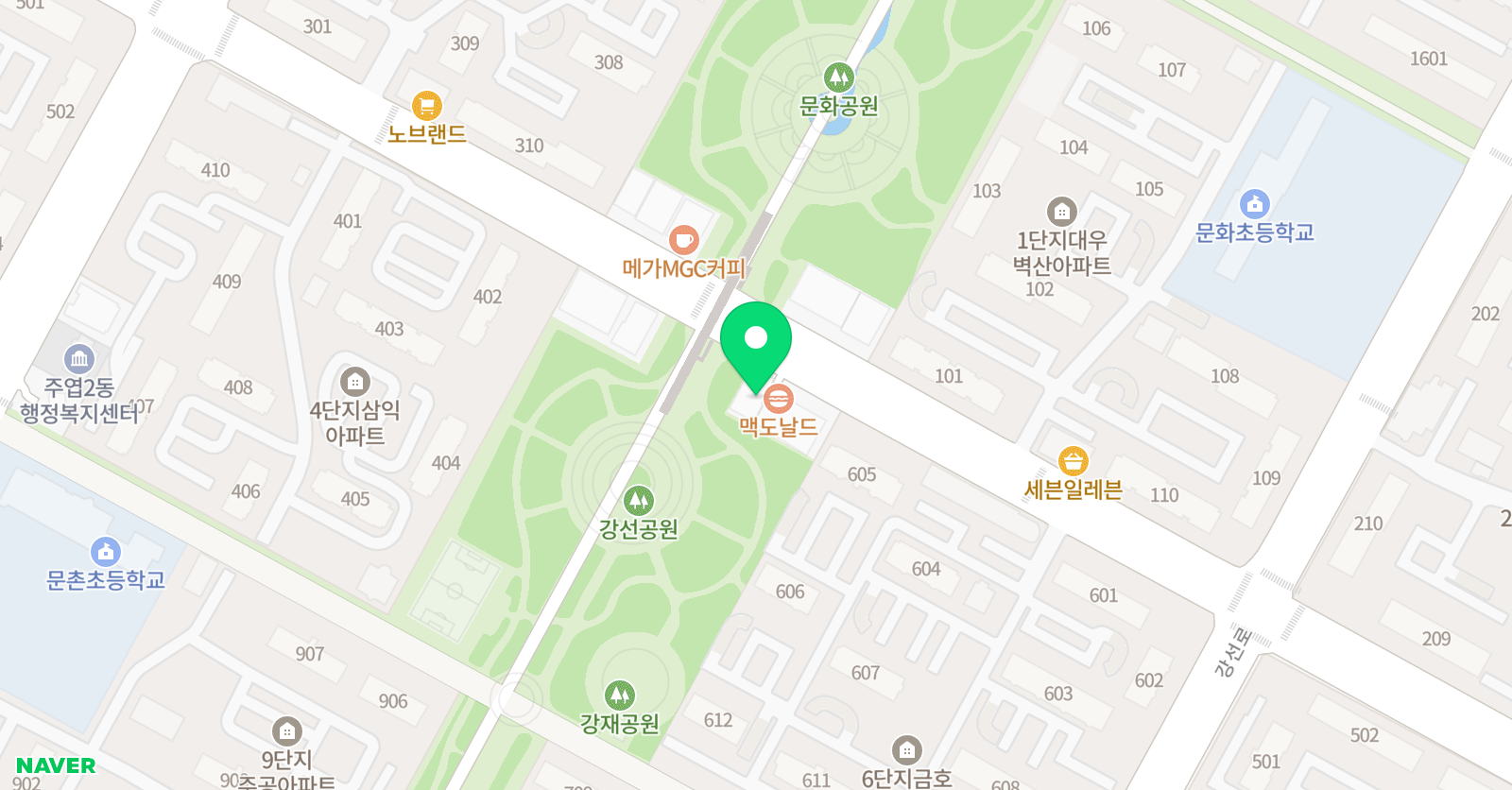 샵 미술학원 위치