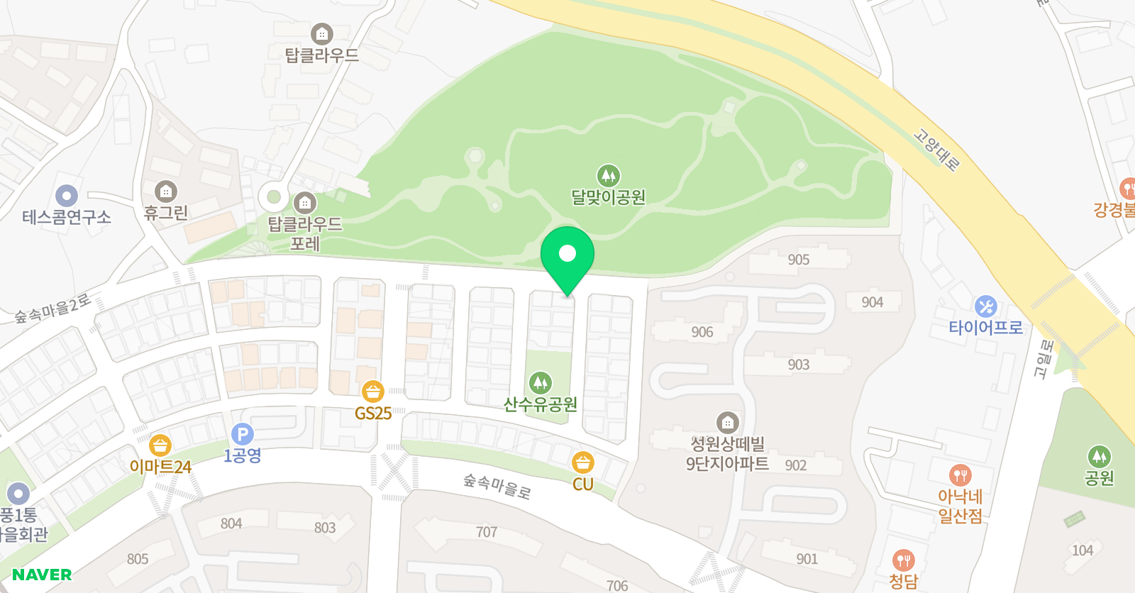 와이비엠 영어교습소 풍동캠퍼스 위치