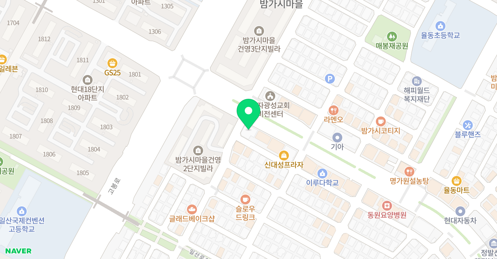 폴리 어학원 정발캠퍼스 위치