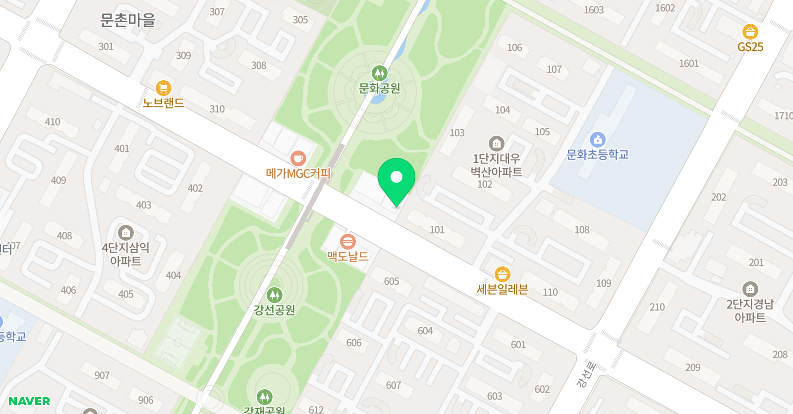 천개의고원 학원 일산점 위치
