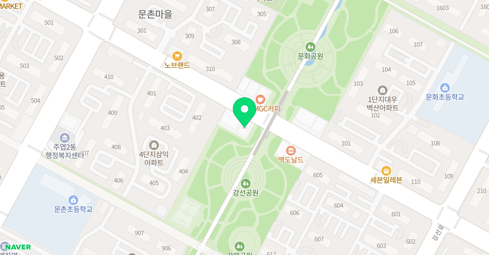 퍼펙트 영수학원 위치