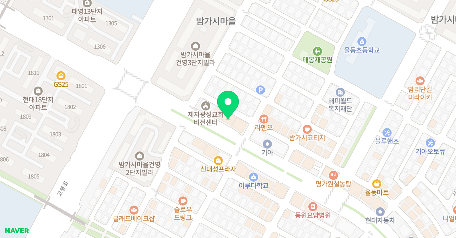 엘아이티 영어도서관학원 위치