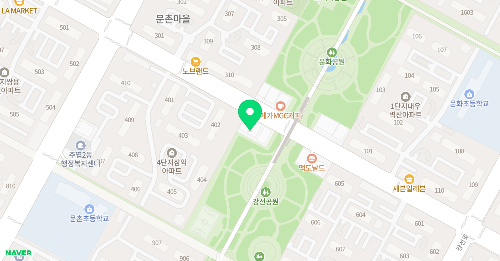 홍익드림 미술학원 위치