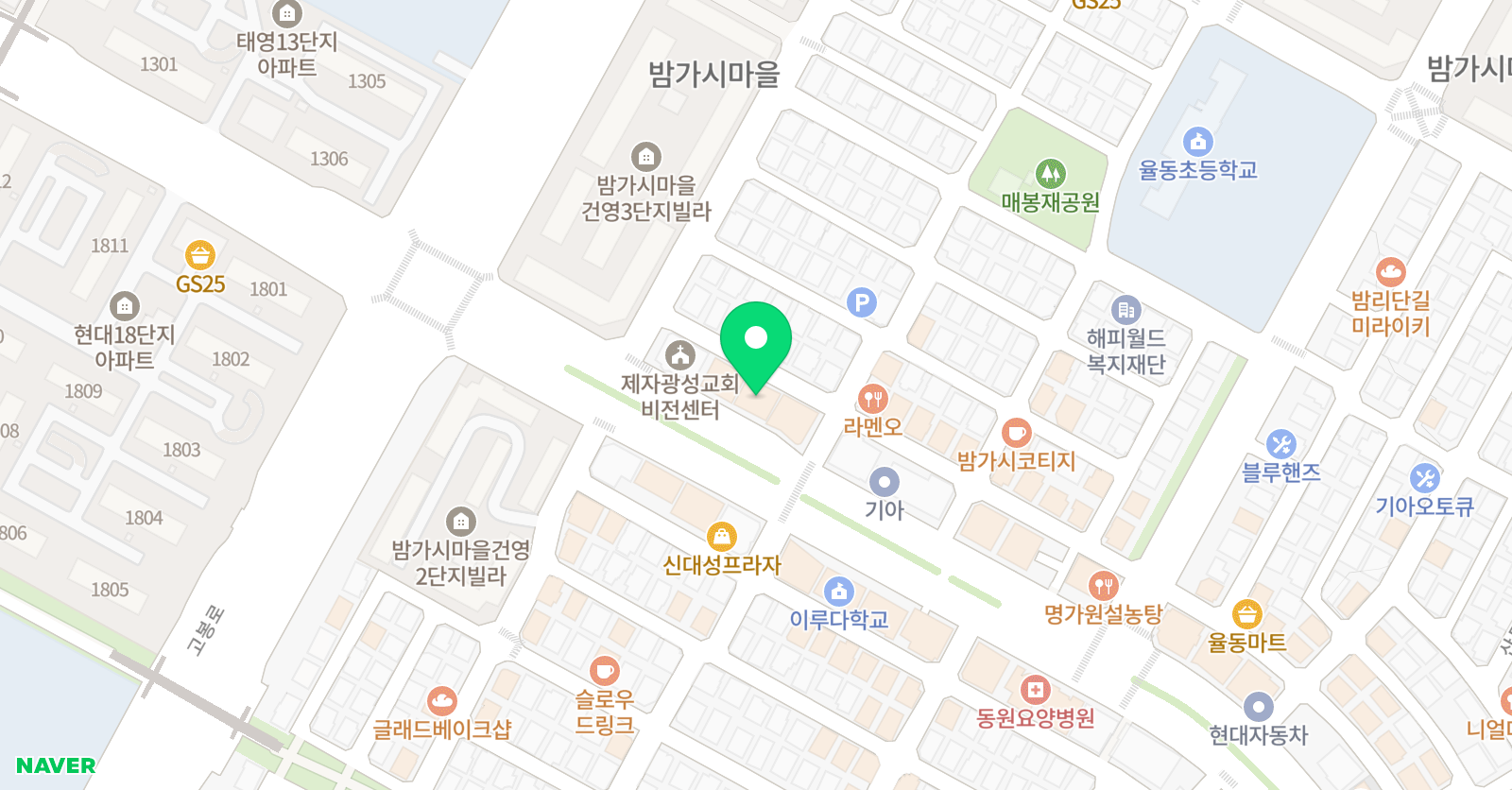 엘아이티 영어수학학원 위치