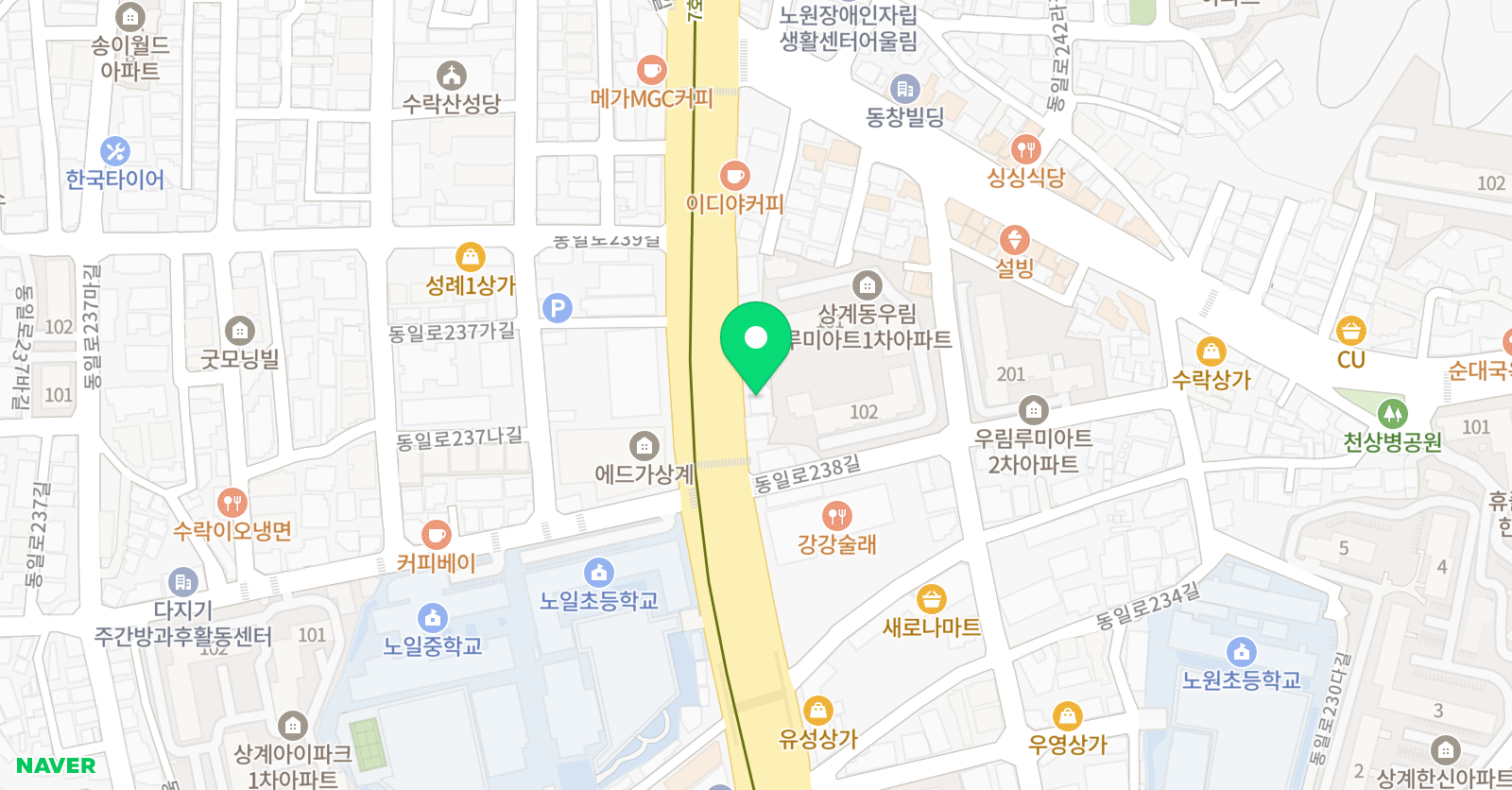 너수학잘하고싶니, 너수잘 수학학원 위치
