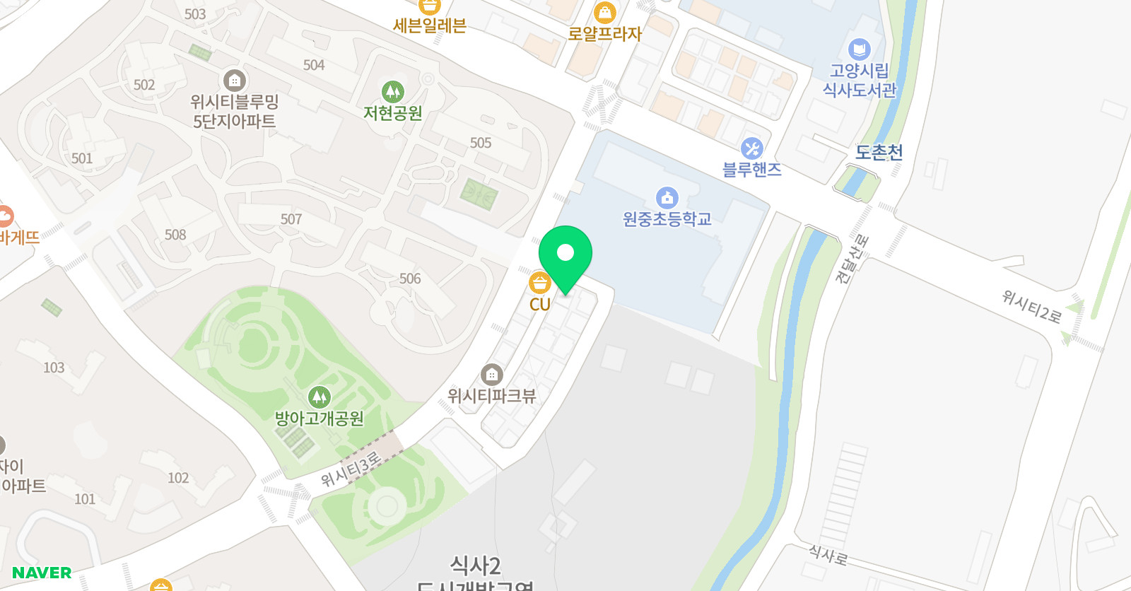 유니랭스 고양위시티1관 위치