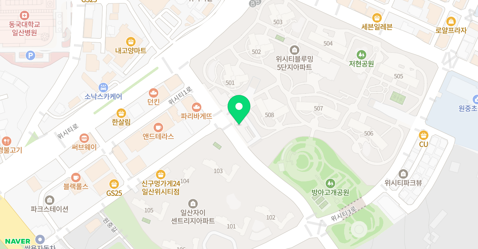 유나이티드 태권도 위치