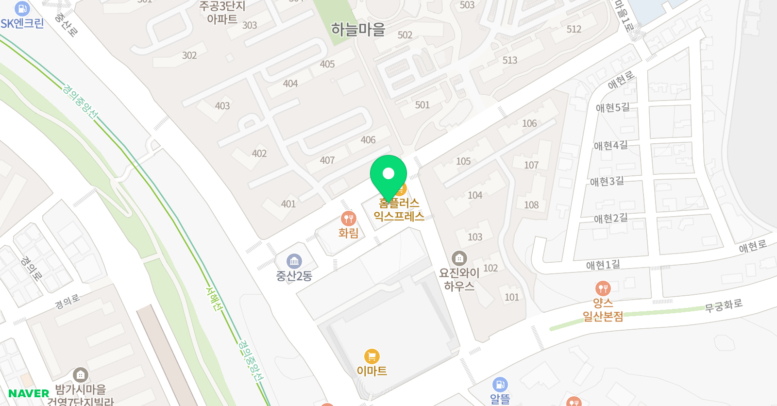 종로엠스쿨 일산풍산분원 위치
