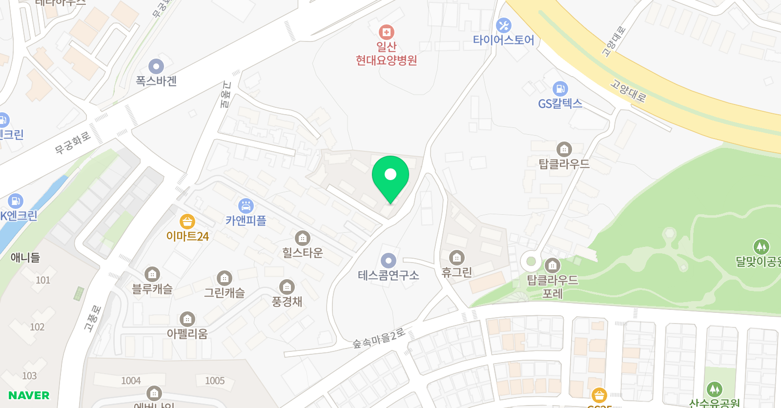 3030 영어 풍동다솜러닝센터 위치