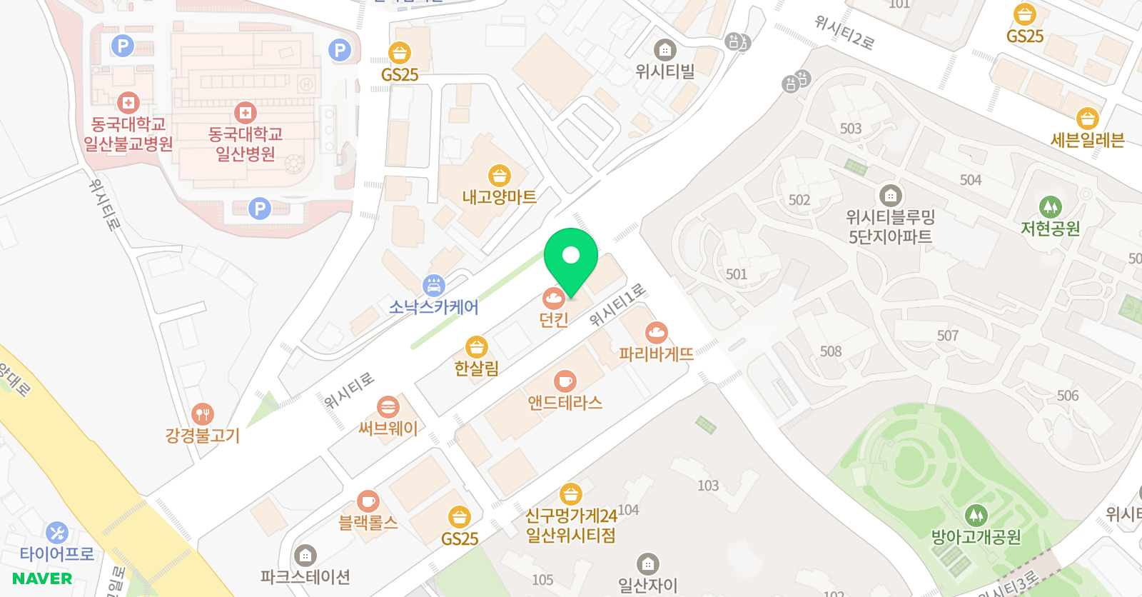 매쓰몽 일산 수학학원 위치