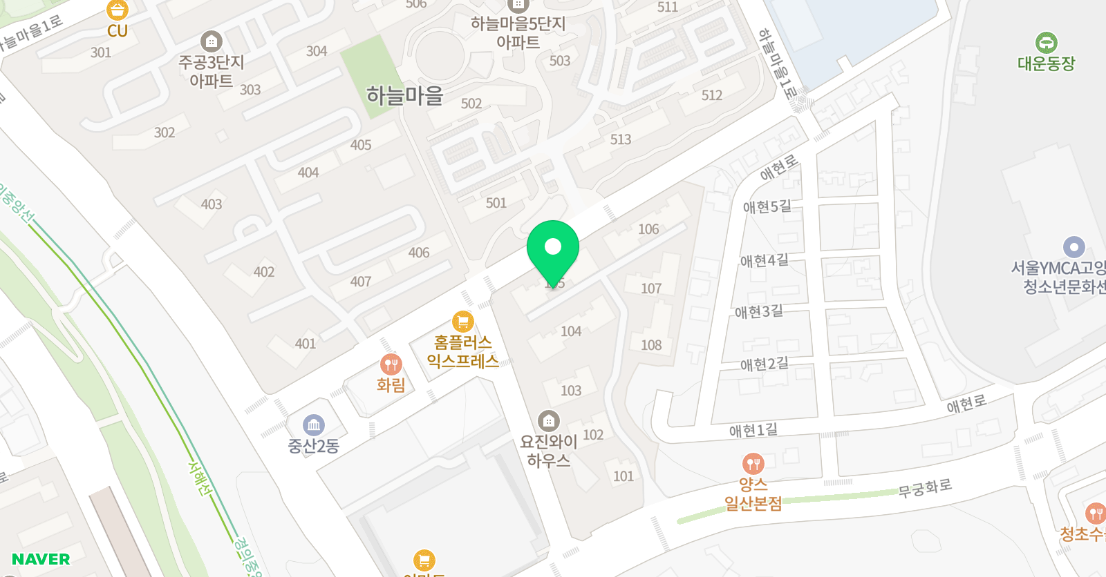 와이공쌤수학공부방 위치