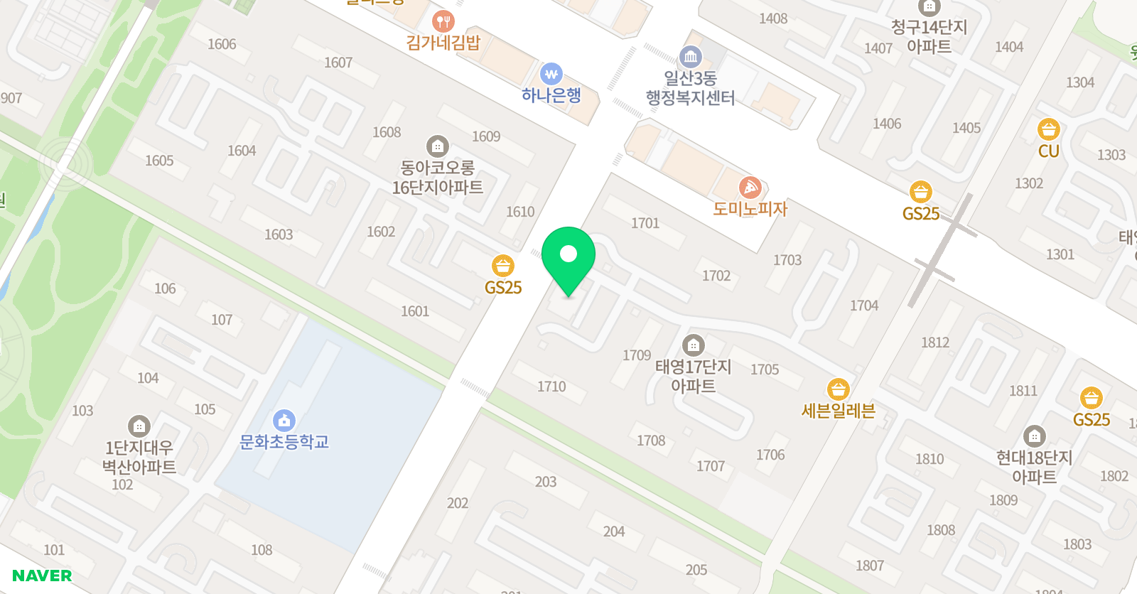 탄탄 수학학원 위치