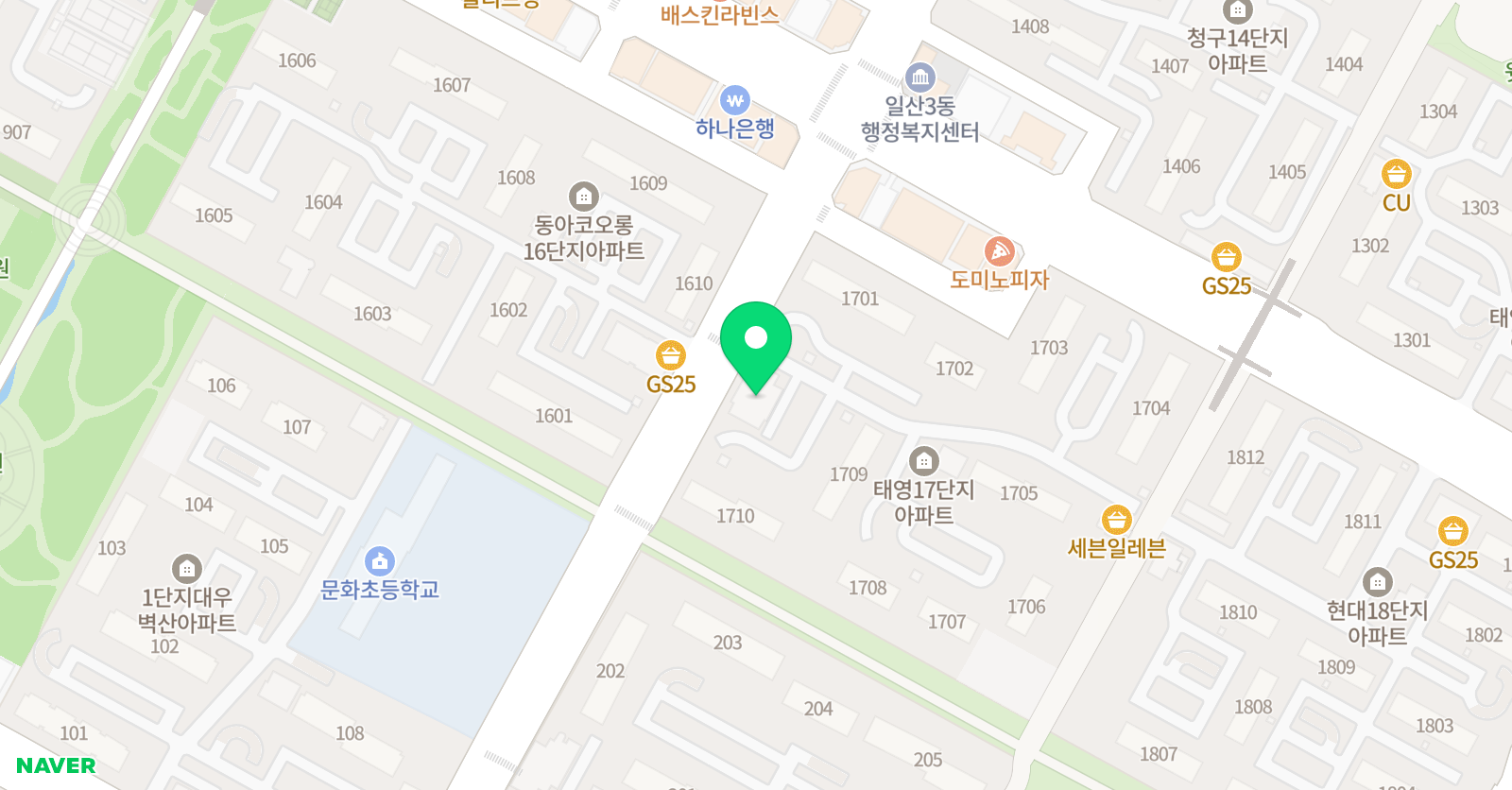 탄탄수학학원 위치