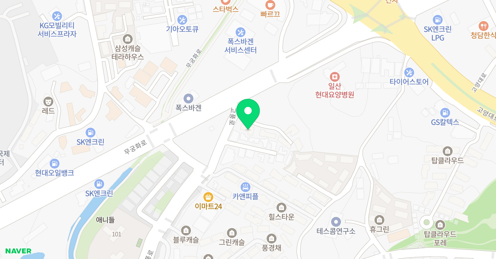 Sienna English 학원 위치