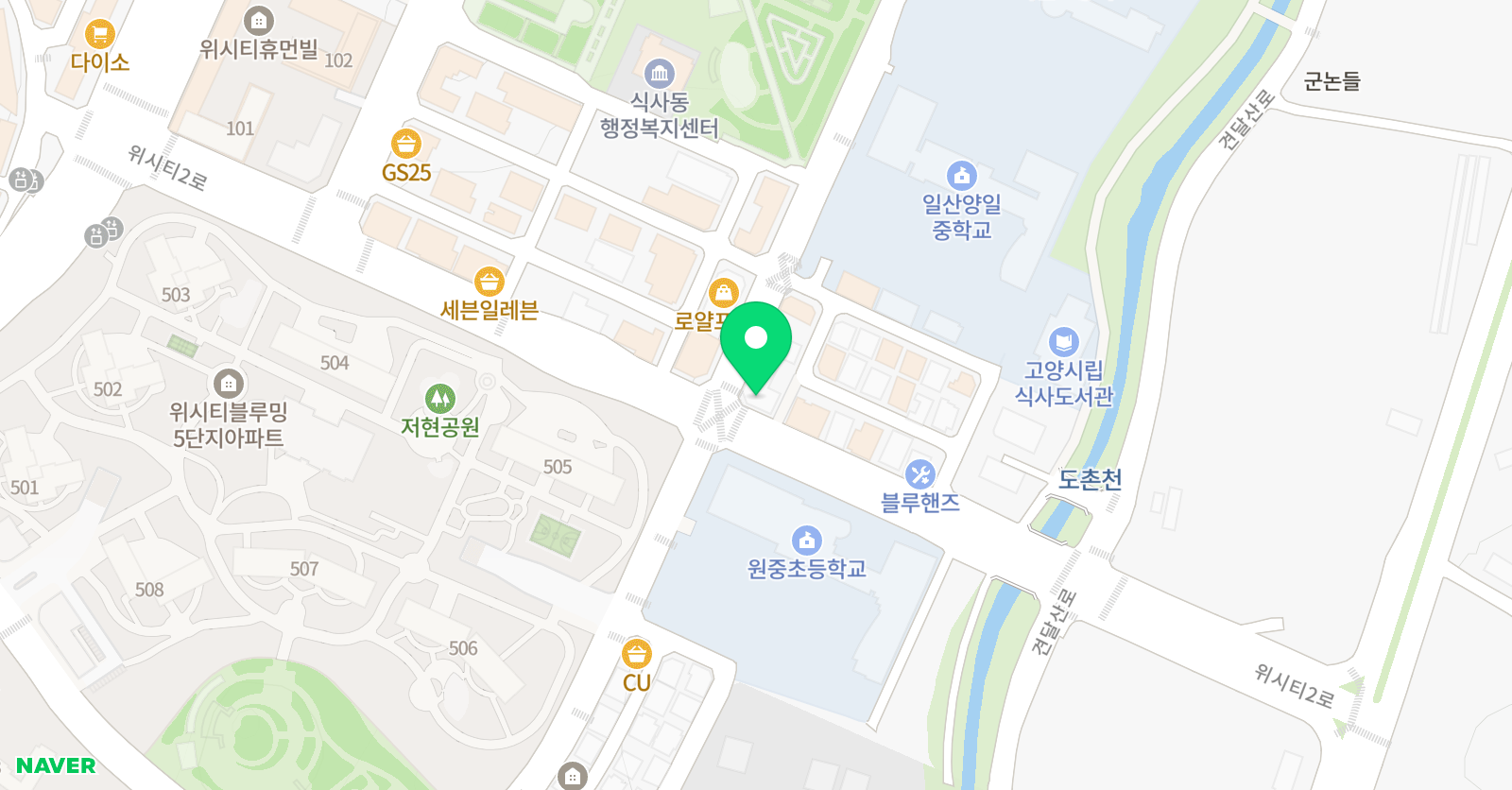 비욘드잉글리쉬 식사캠퍼스 위치