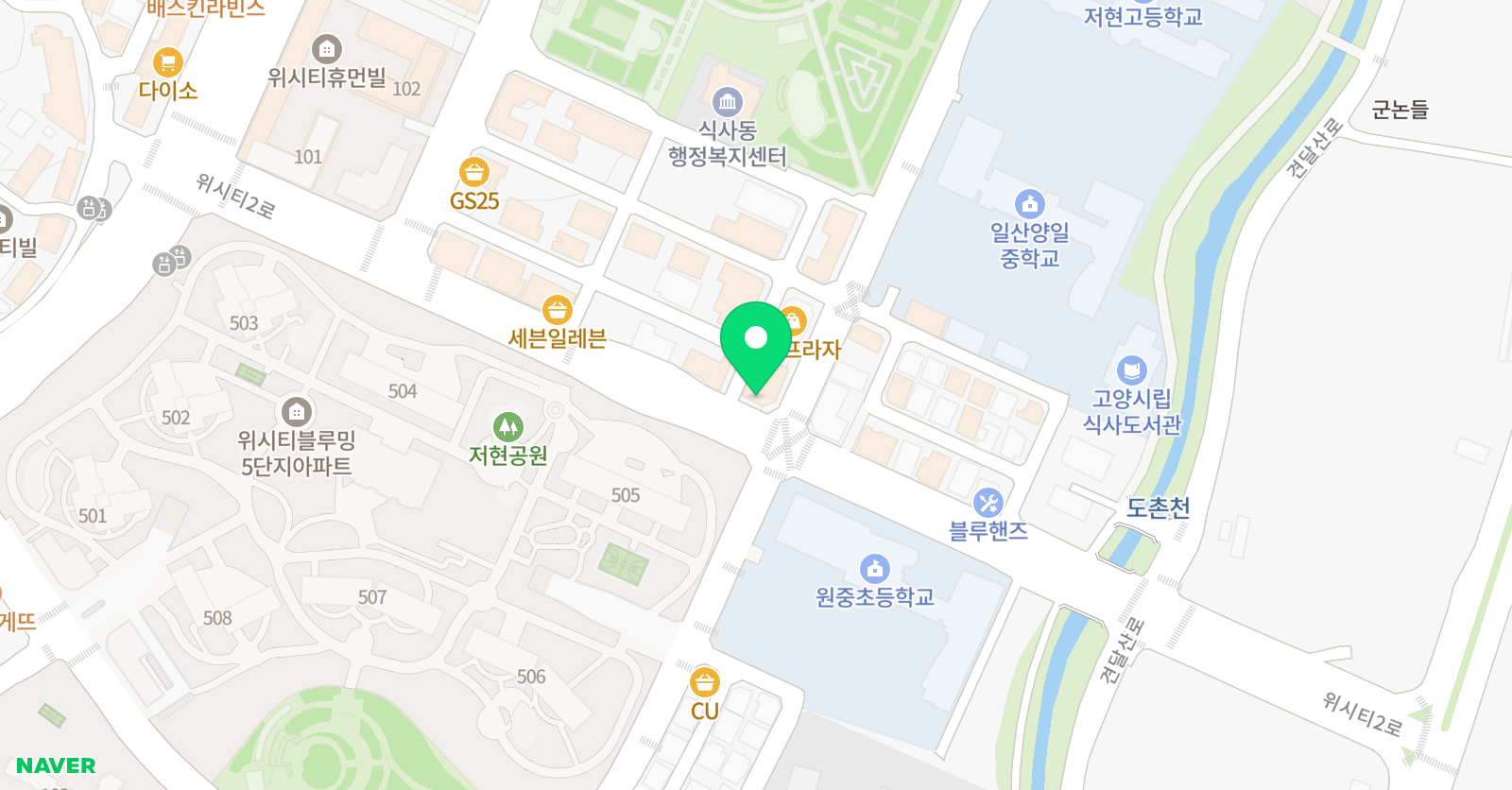 곰수학M 학원 위치