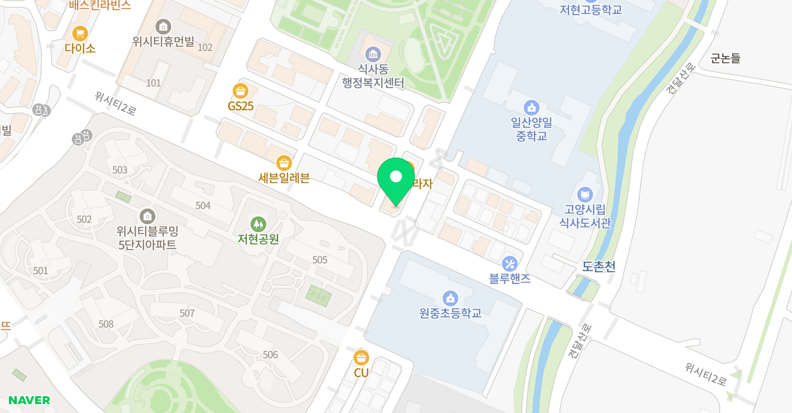 바른공부 학원 위치