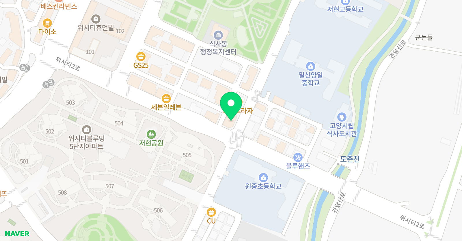 피앤피 음악학원 위치
