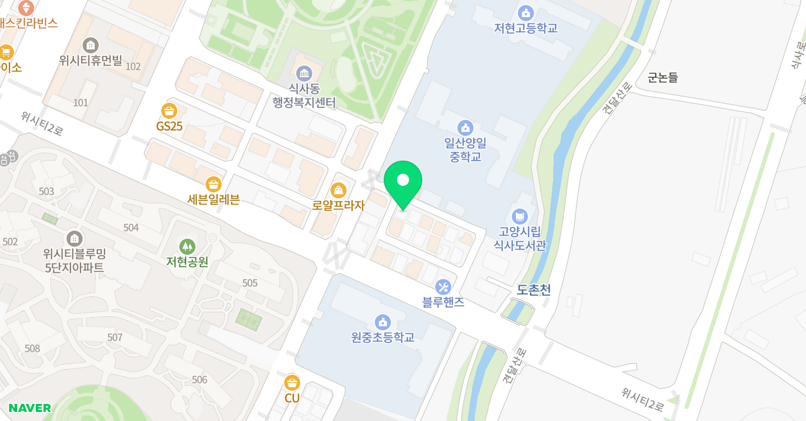 PK 수학학원 위치