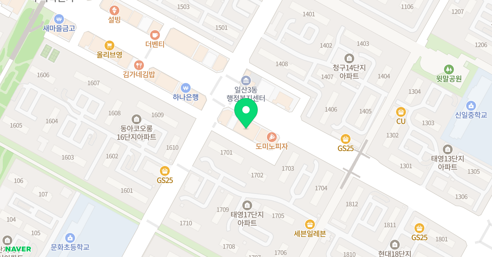 박창규 수학학원 위치