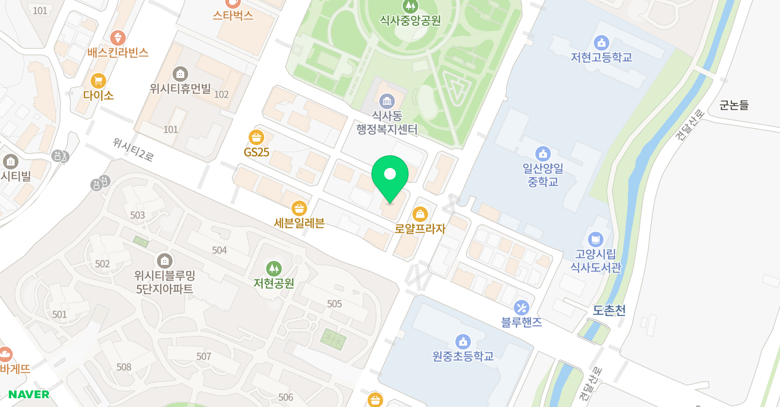 김선태 국어학원 식사캠퍼스 위치