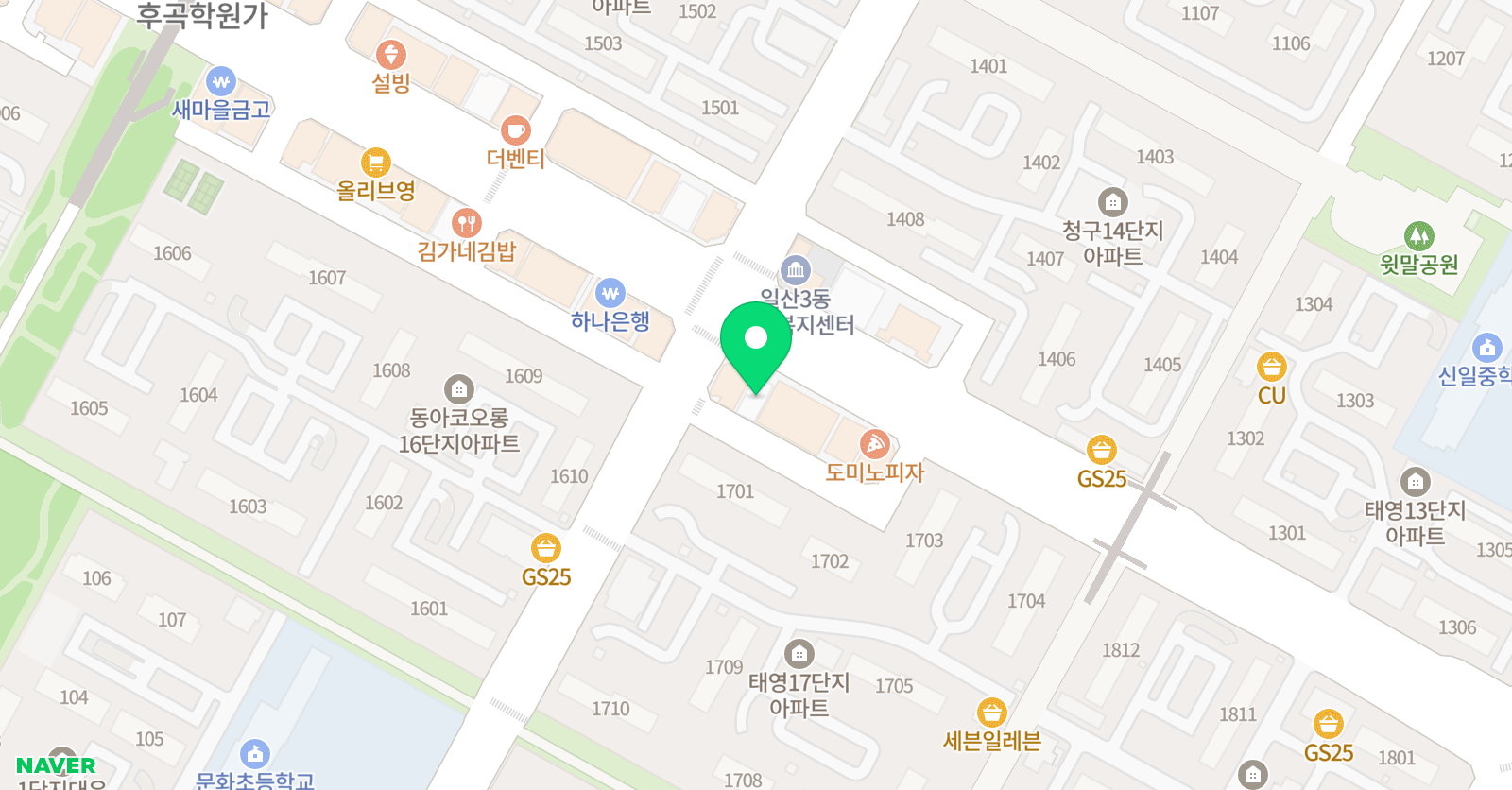 박창규수학학원 위치