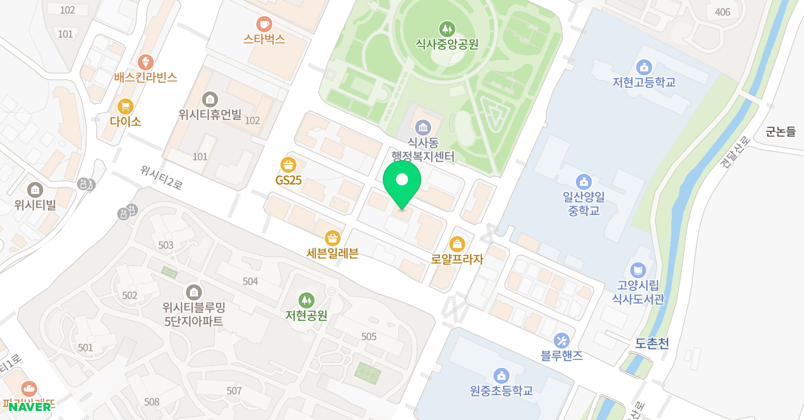 더차오름 수학학원 위치