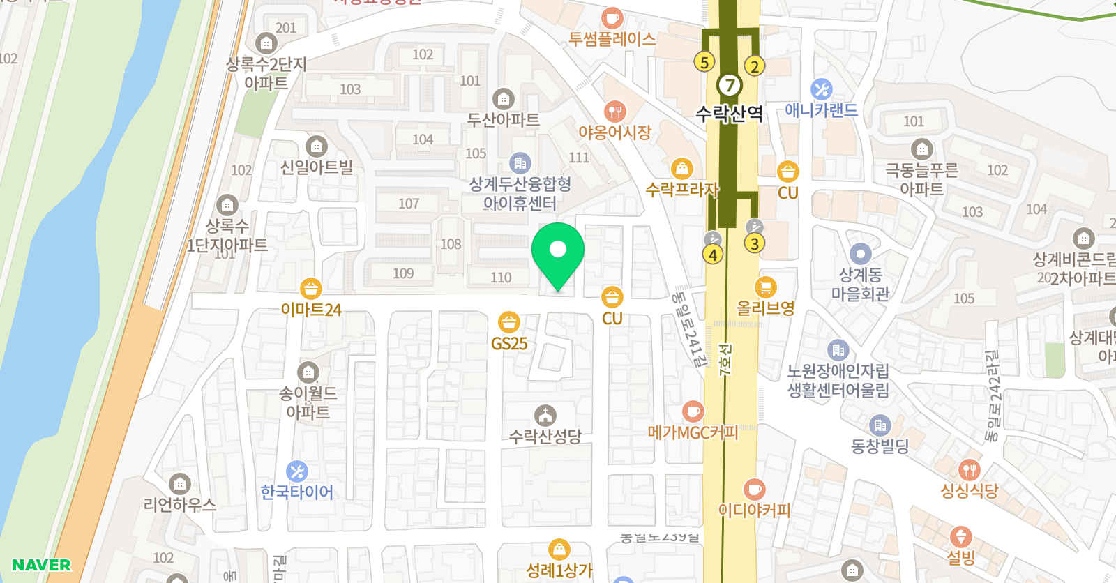상계중앙 태권도장 위치