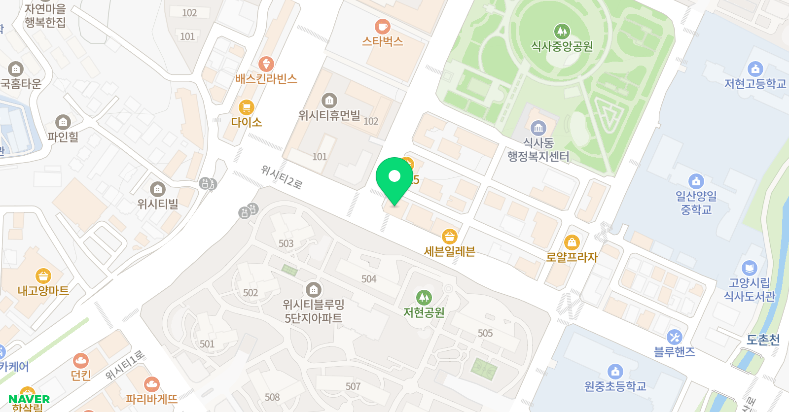 테라스스터디카페  위치