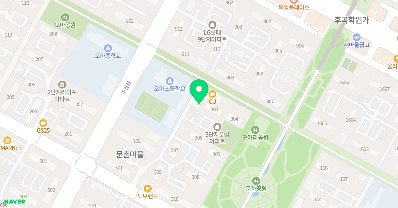 점프 예체능학원 위치