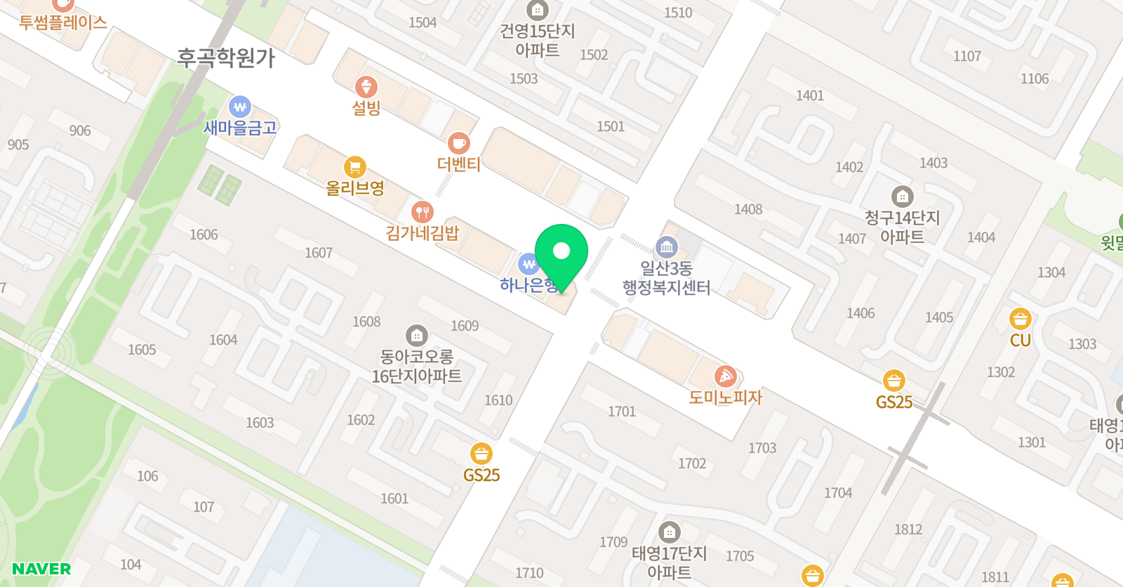 박한나 국어학원 본원 위치