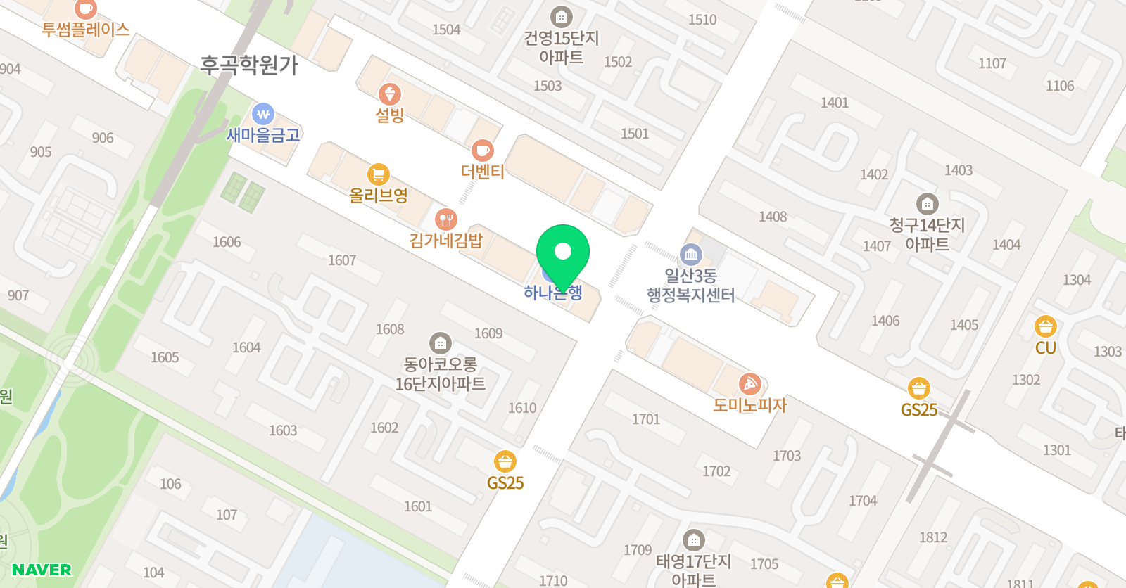 토커스 어학원 후곡본원 위치