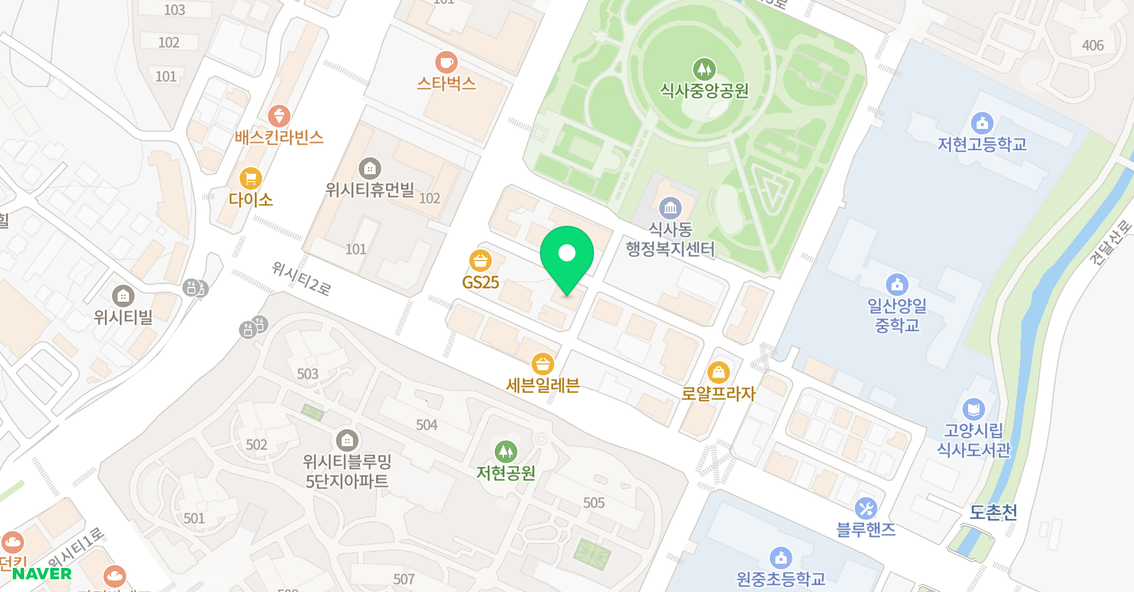 세종미소 발레학원 위치