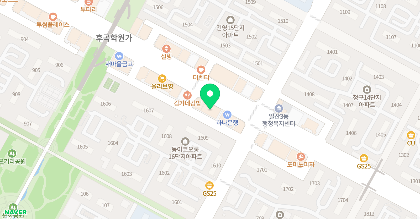 퍼스널 수학 후곡2관4관 위치