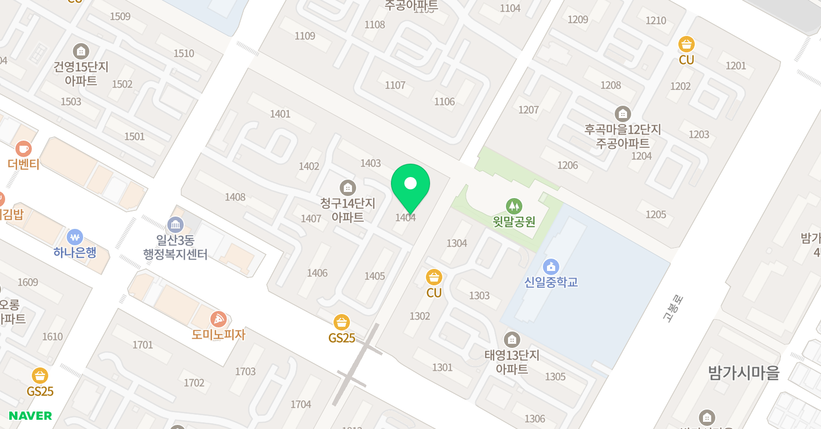 빨간펜 수학의달인 신일초점 위치
