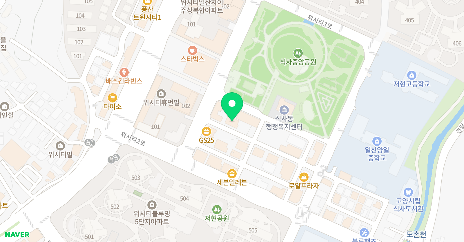 이안의학원 식사캠퍼스 위치