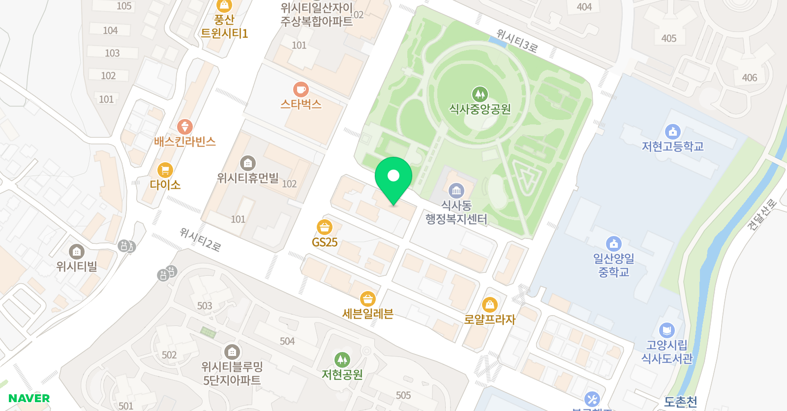 날개달기 레전드 국어학원 위치